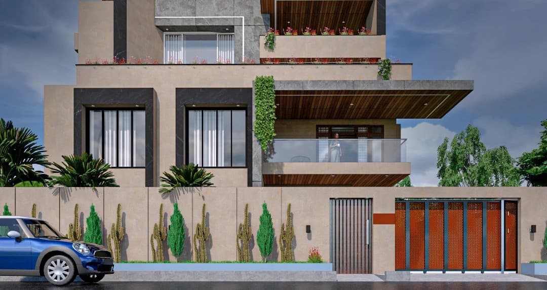 Modern Luxury Villa with Natural Accents